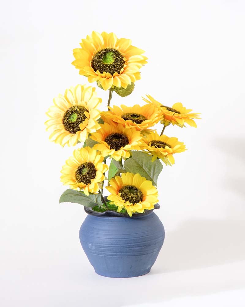 SunBright – Muntert solsikkearrangement for varig naturlig charme
