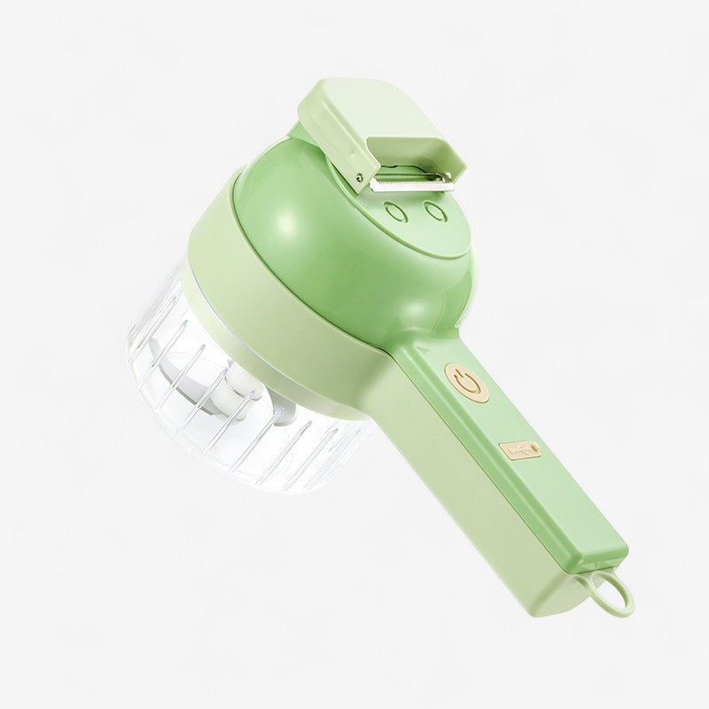 VeggieCraft - 4 i 1 Elektrisk Grøntsagsskærer med Bærbart Design