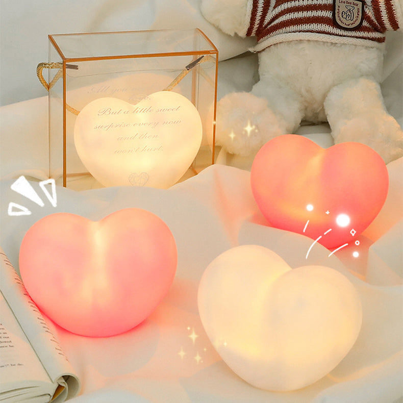LumaGlow – Trendy moderne kreativt hjerte LED natlys til romantisk stemning