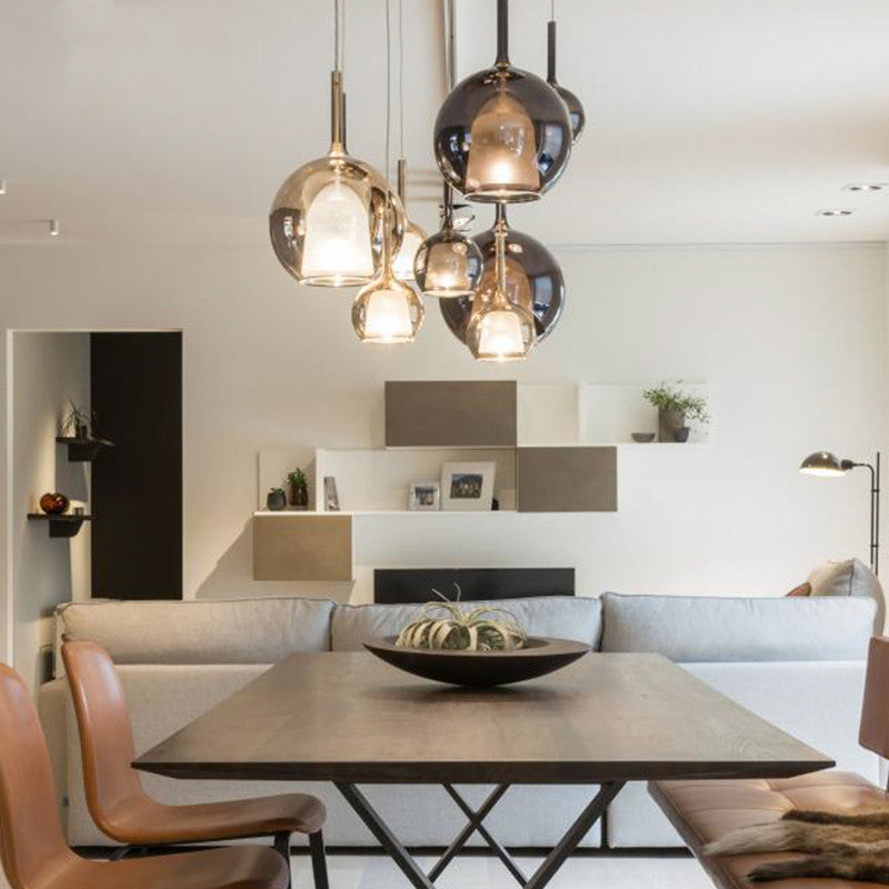 LumaSphere – Moderne glas LED-pendellampe