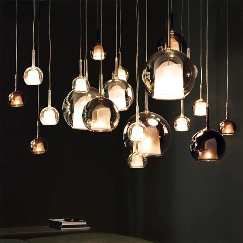 LumaSphere – Moderne glas LED-pendellampe