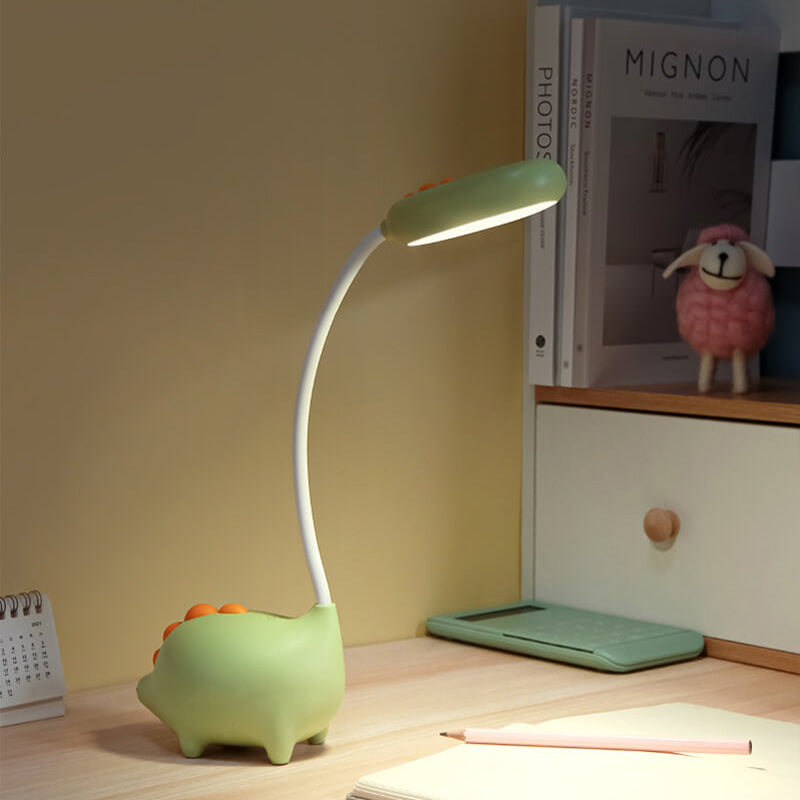 DinoGlow - LED Dinosaur Skrivebordslampe med justerbar lysstyrke