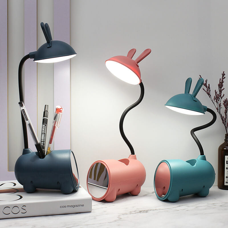 BunnyGlow - LED Skrivebordslampe med touch kontrol og Penholder