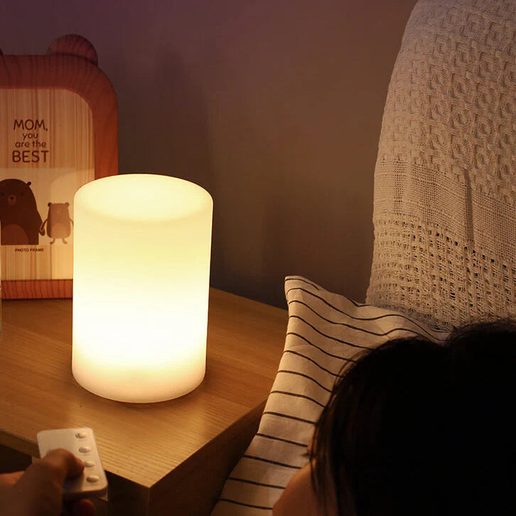 LumoForm – Geometrisk-formet LED-bordlampe med fjernbetjening og stemningsindstillinger