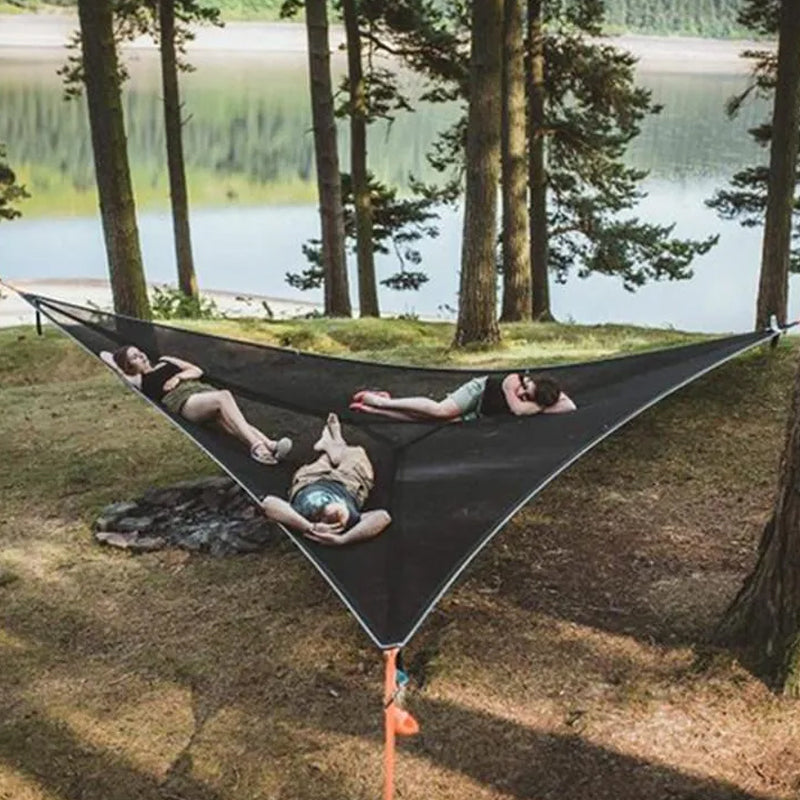 RelaxNest – Rummelig hængekøje til flere personer til behagelig udendørs afslapning og sjov