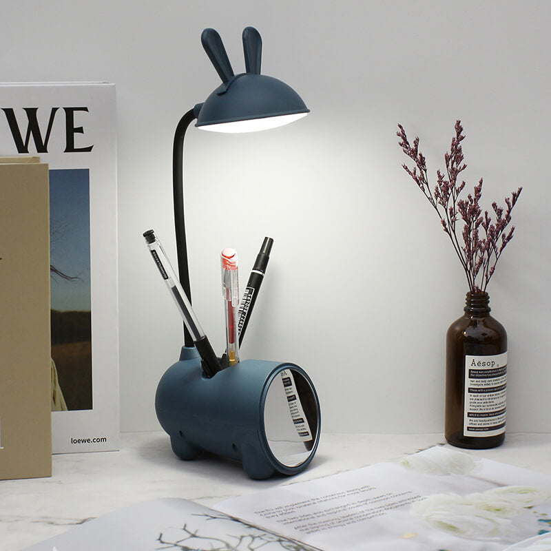 BunnyGlow - LED Skrivebordslampe med touch kontrol og Penholder