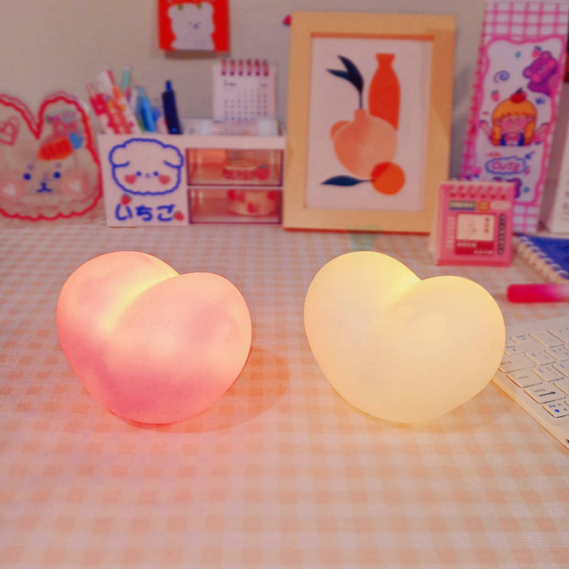 LumiHeart – Elegant Hjerteformet Natlampe for en Hyggelig Atmosfære