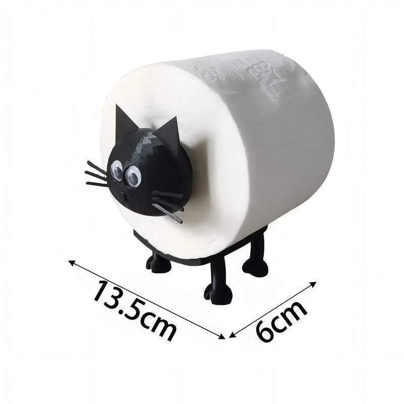 CatJoy – Animeret Kat Toiletpapir Dispenser til Sjovt og Funktionelt Badeværelsesdesign