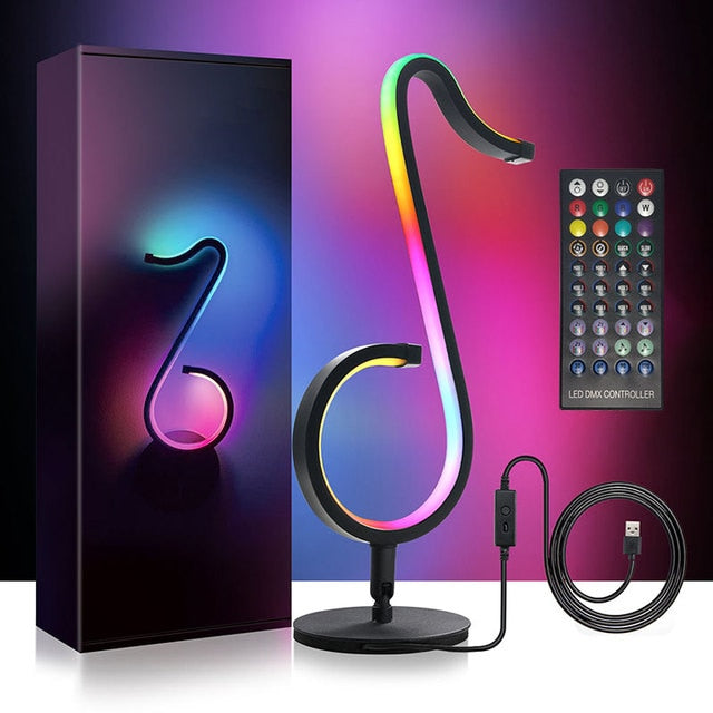 LumiTune - Musikalske RGB LED-bordlamper med fjernbetjening