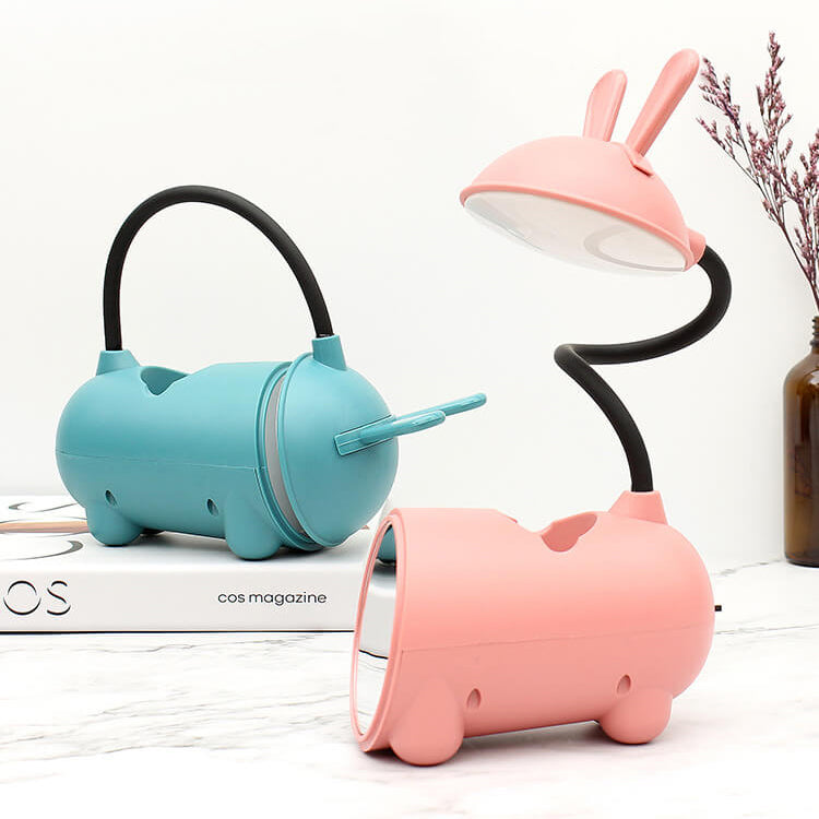 BunnyGlow - LED Skrivebordslampe med touch kontrol og Penholder