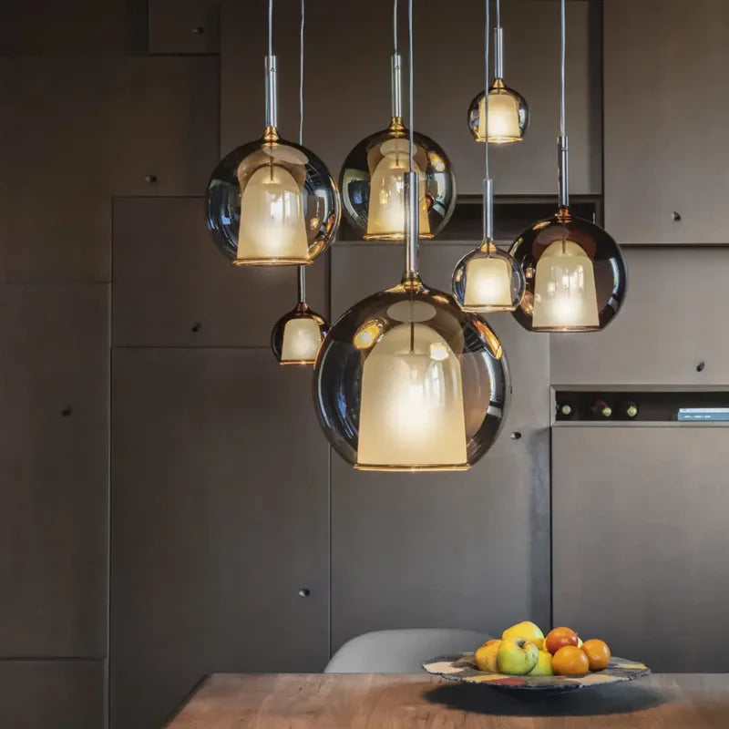 LumaSphere – Moderne glas LED-pendellampe