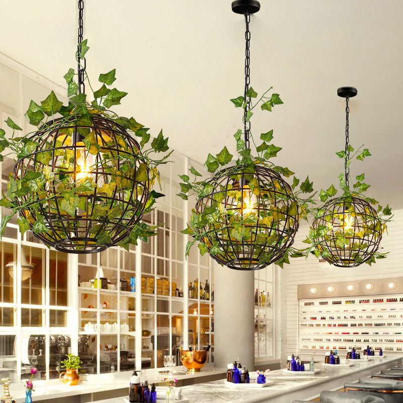 VineGlow – Rustik kugleformet pendellampe med art deco-inspiration