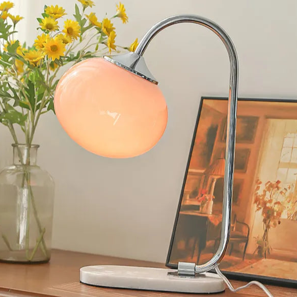 MallowGlow - Moderne bordlampe i skumfidusform til hyggelig belysning