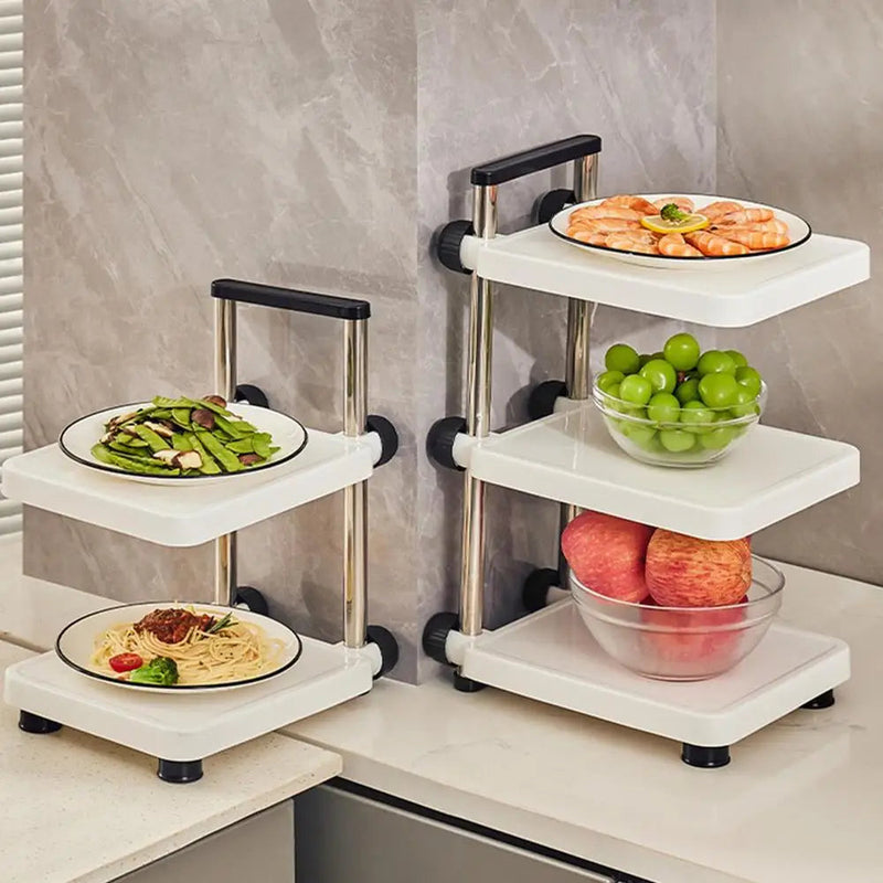 LiftRack – Organizer med flere niveauer og justerbare bakker til kompakt opbevaring