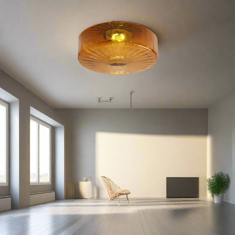 RadiantAura – Sunburst glasloftslampe til elegant belysning og stilfuld indretning