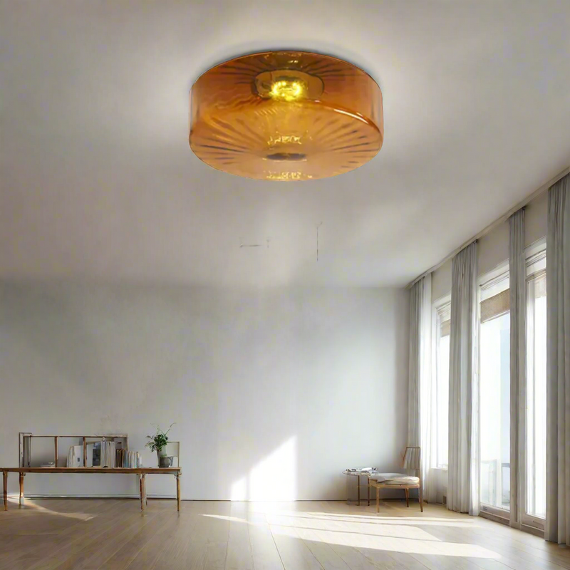 RadiantAura – Sunburst glasloftslampe til elegant belysning og stilfuld indretning