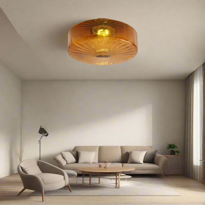 RadiantAura – Sunburst glasloftslampe til elegant belysning og stilfuld indretning