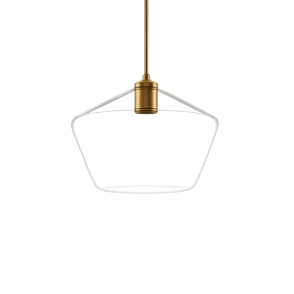 LuxeGlow – Skulptureret prisme-pendel for moderne elegance og varme