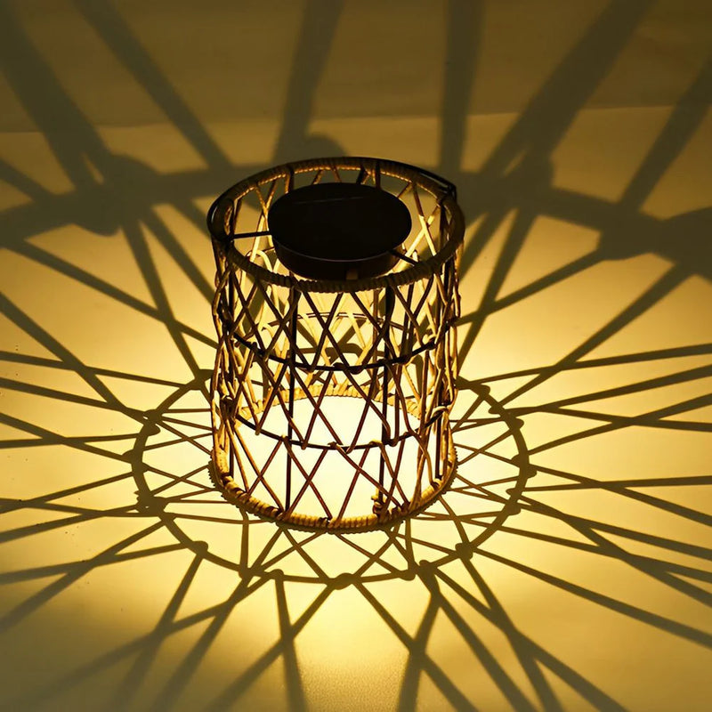 SunLoom - Udendørs Rattan Solar Lamp Have Decor