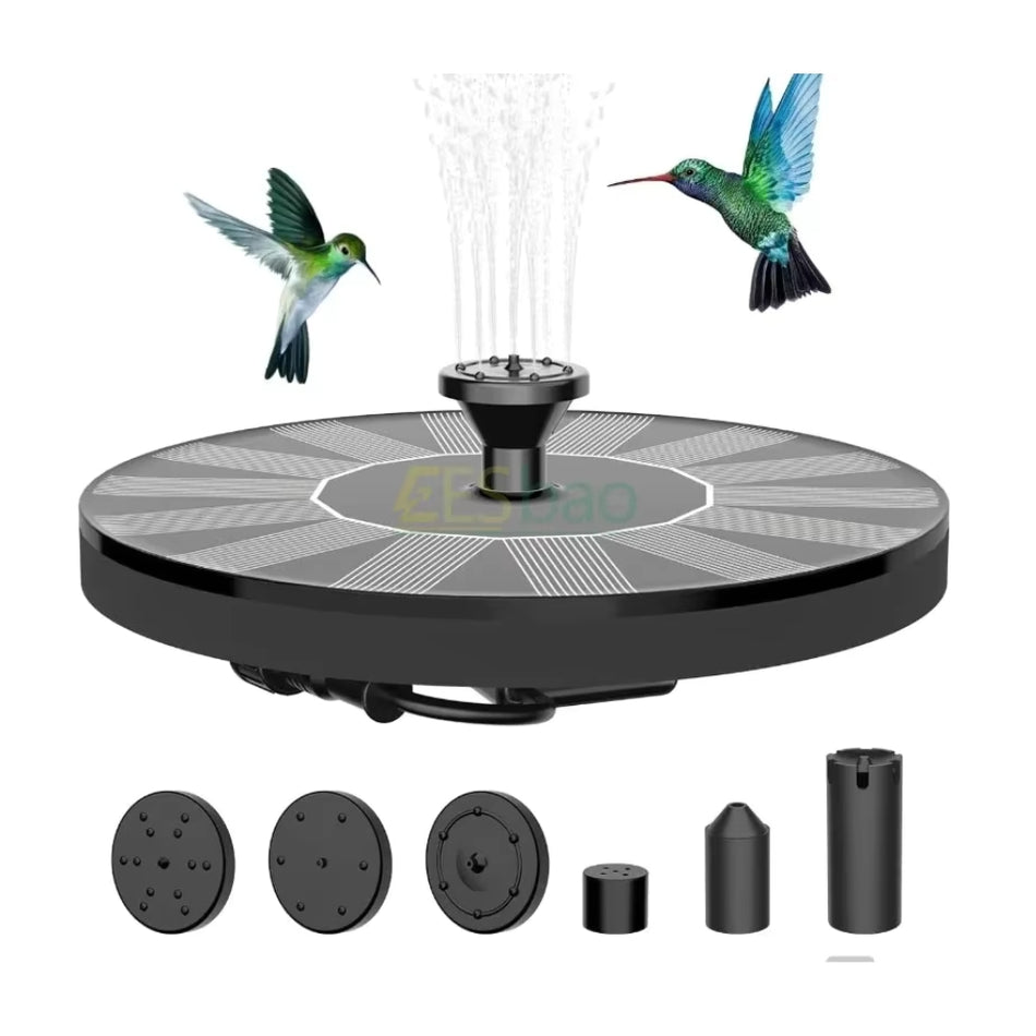 SolarSpray – Solcelledrevet Fuglebad Springvand med Central Vanddyse