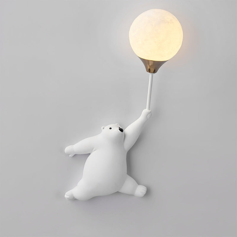 BearGlow – Dekorativ væglampe med bjørn og balloner