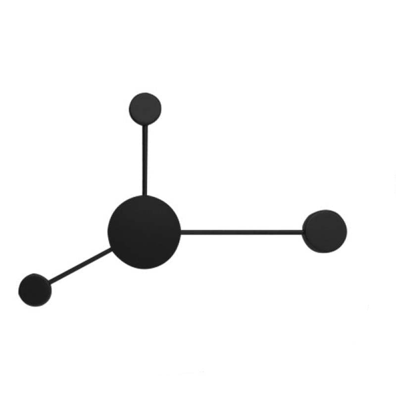 GridLume – Moderne nordisk væglampe i sort metal med skakmønster