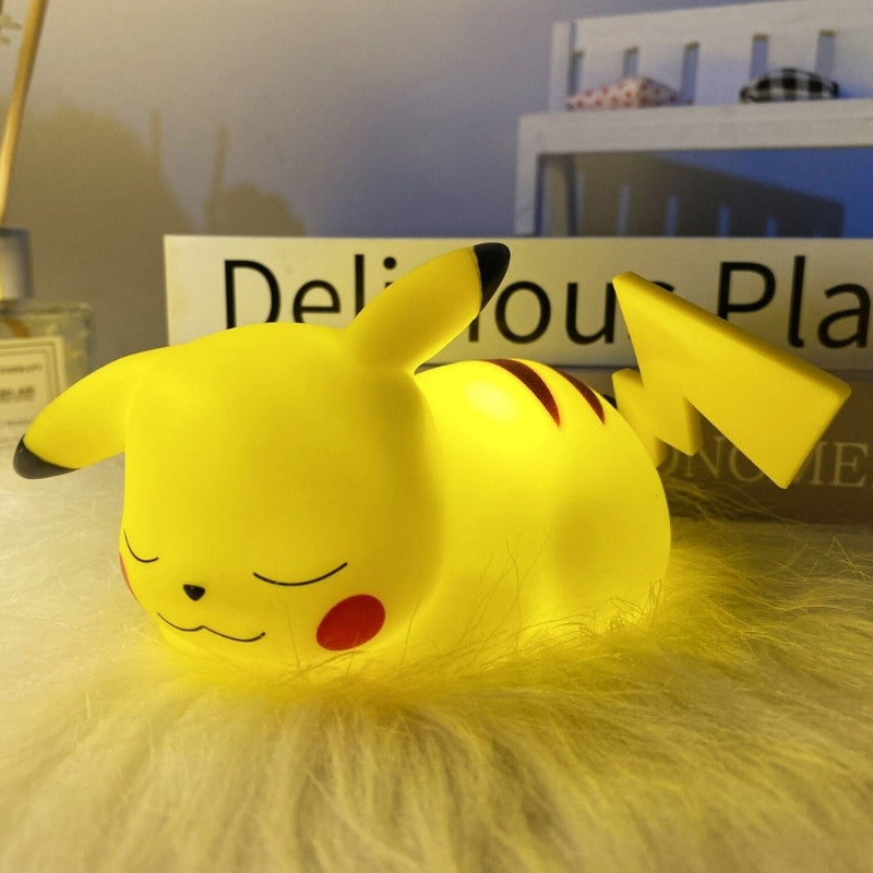 GlowCritter - Pikachu-inspireret LED-natlampe med blød glød til børneværelser