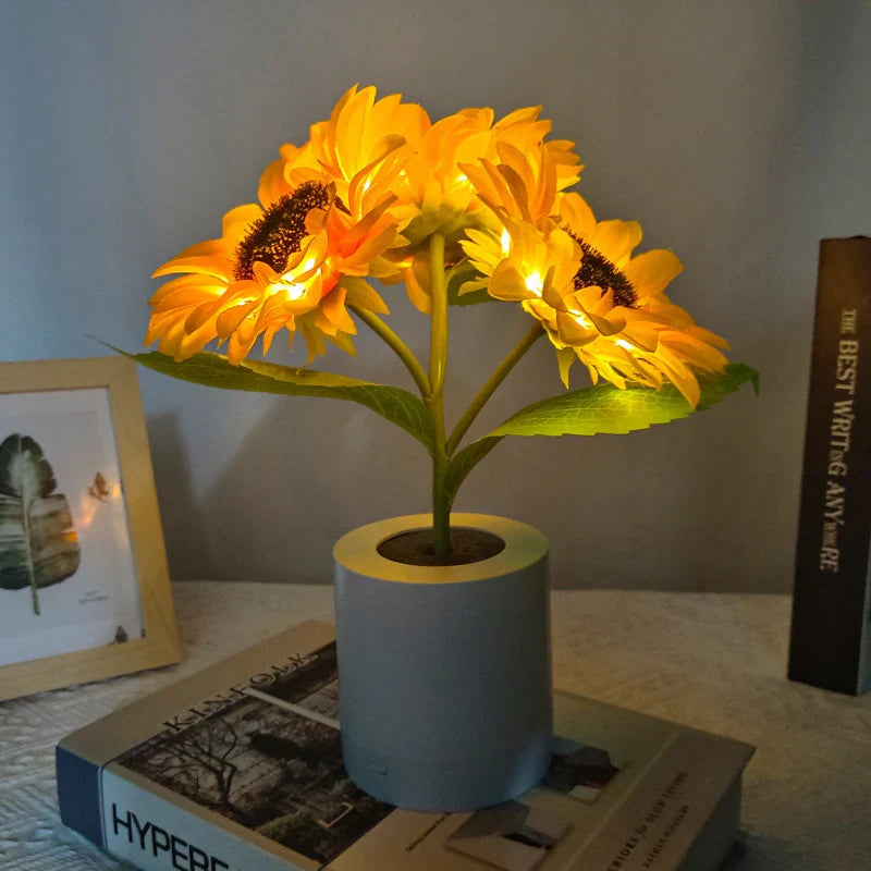 SunlitBlossom - Oplyst Blomsterlampe