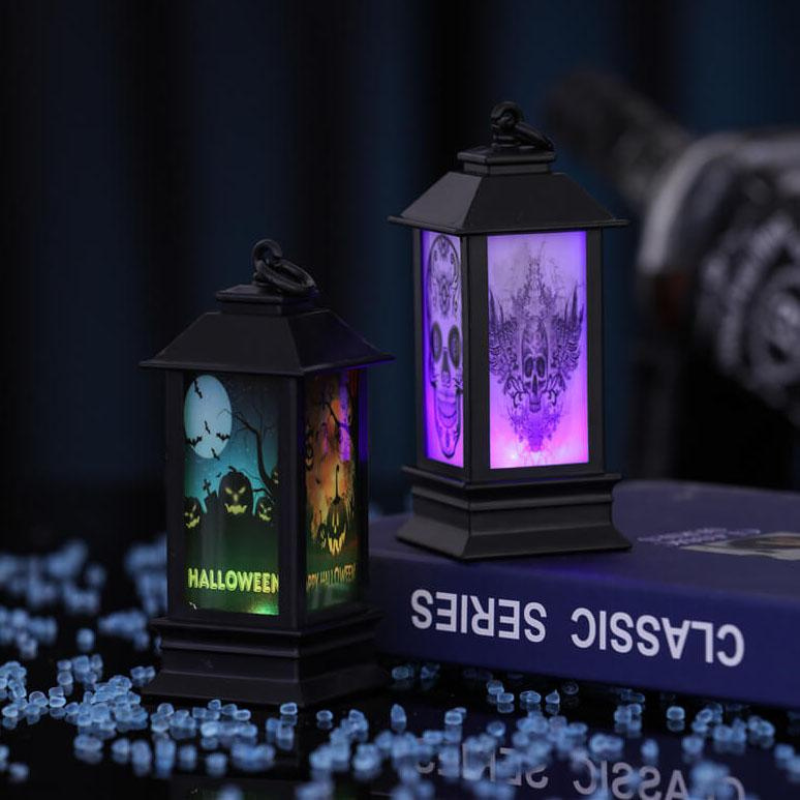 SpookLantern – Skelet-Græskar Halloween LED Oljelampe Dekoration