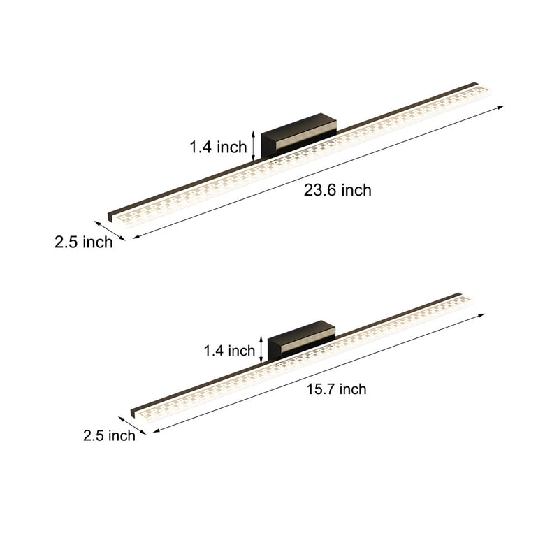 LumiStrip - Long Strip Akryl Vanity Light med justerbar LED-dæmpning