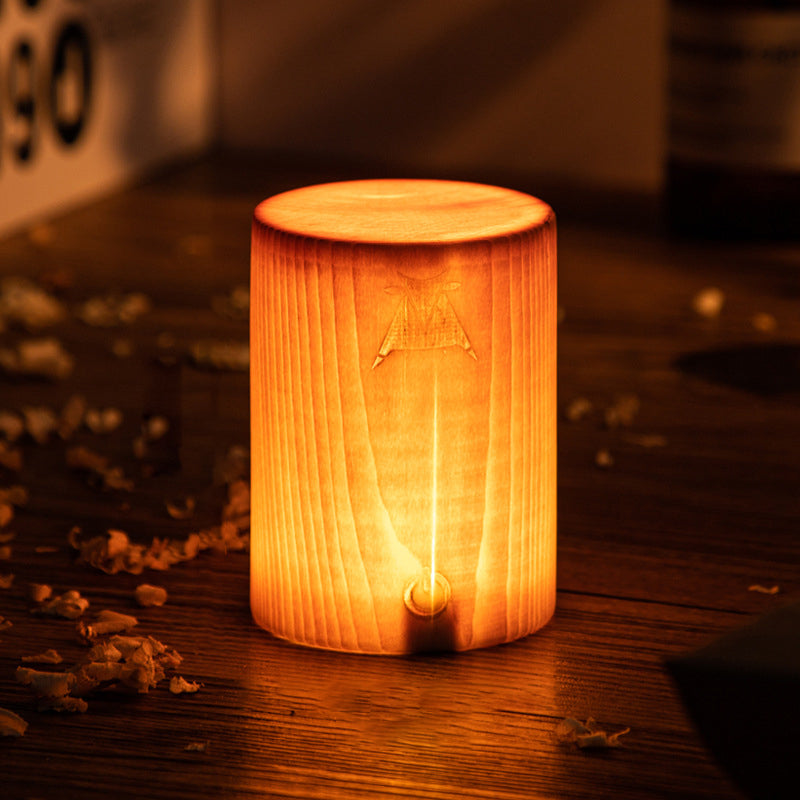 LumiWood - Stilfuld LED-bordlampe med Touch Control og elegant moderne design