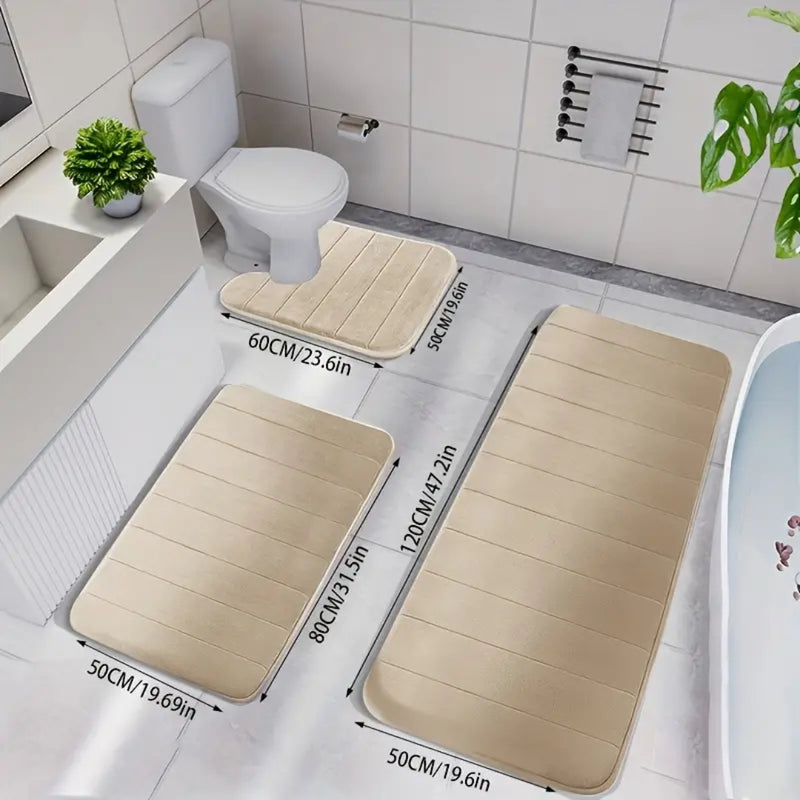CozyStep - Luksuriøs memory foam-måtte med skridsikker bagside for sikker komfort