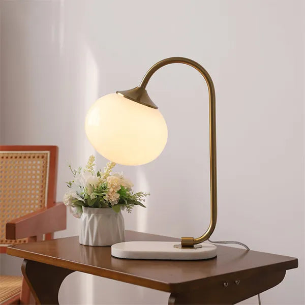 MallowGlow - Moderne bordlampe i skumfidusform til hyggelig belysning