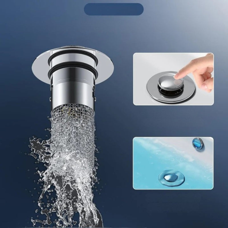AquaGuard – Cylindrisk vask si med fint net til effektiv dræning
