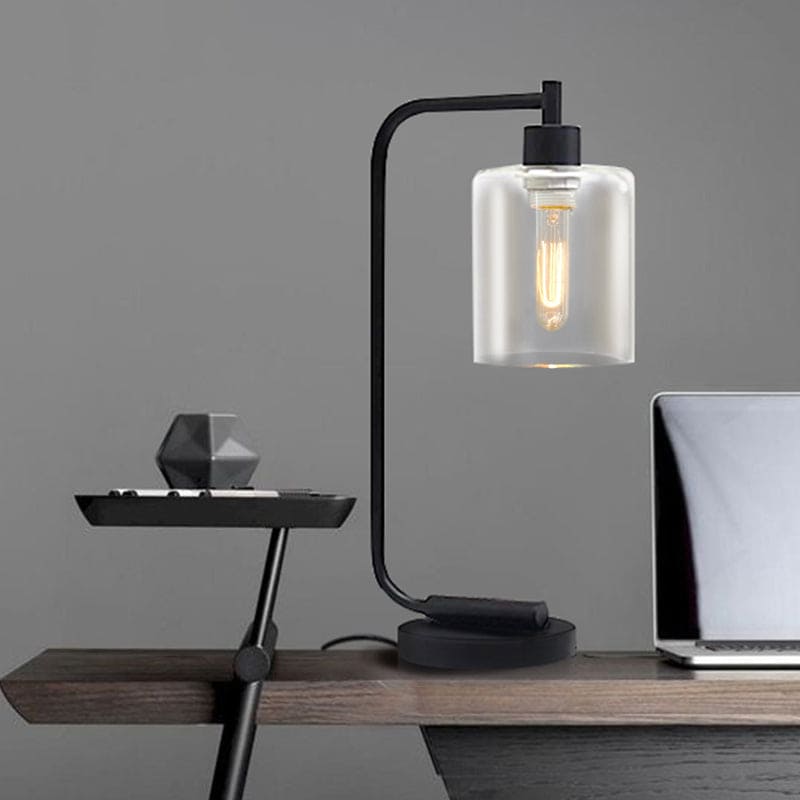 CylindraGlow - Slank cylindrisk bordlampe til moderne interiør