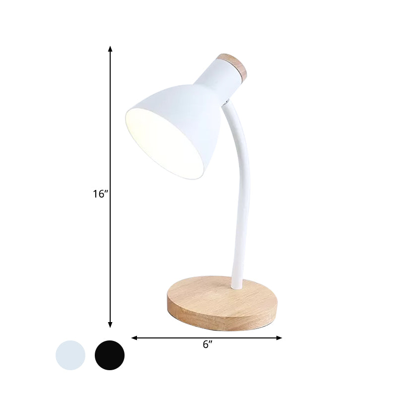 LumaBend – Elegant LED-bordlampe med fleksibel hals og varmt, blødt lys
