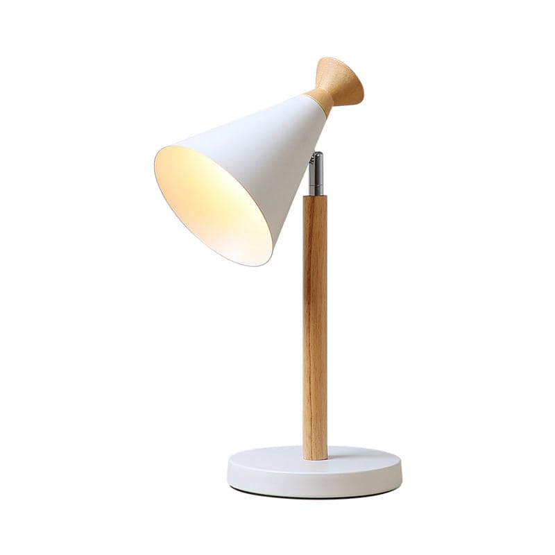 WoodGlow - Moderne rustik lampe med elegant konisk design og energieffektiv LED-belysning