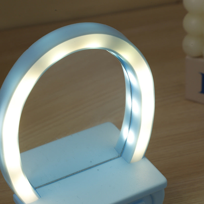 BloomLume – LED bordlampe med blomsterform og spejldesign