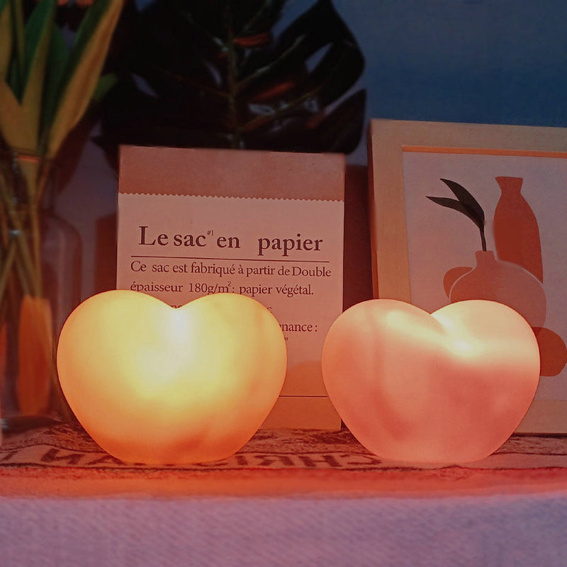 LumiHeart – Elegant Hjerteformet Natlampe for en Hyggelig Atmosfære