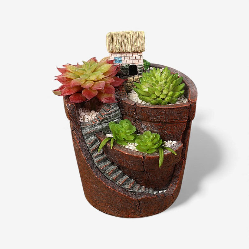 LandBloom - Dekorativ Blomsterpotte med Landskabsdesign til Hjemmet