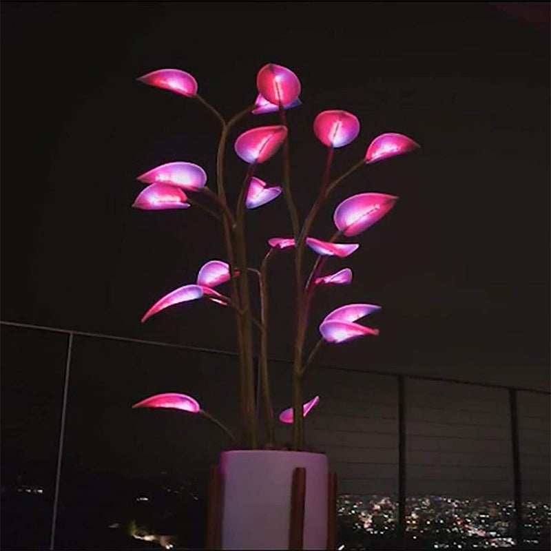 GlowLeaf – Kunstnerisk LED-stueplante med blødt omgivende lys