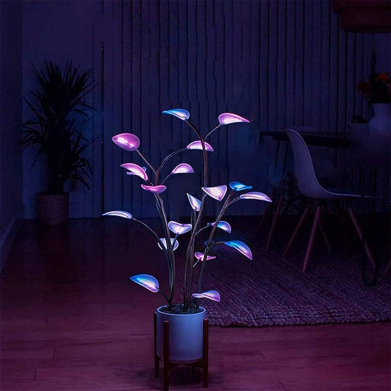 GlowLeaf – Kunstnerisk LED-stueplante med blødt omgivende lys