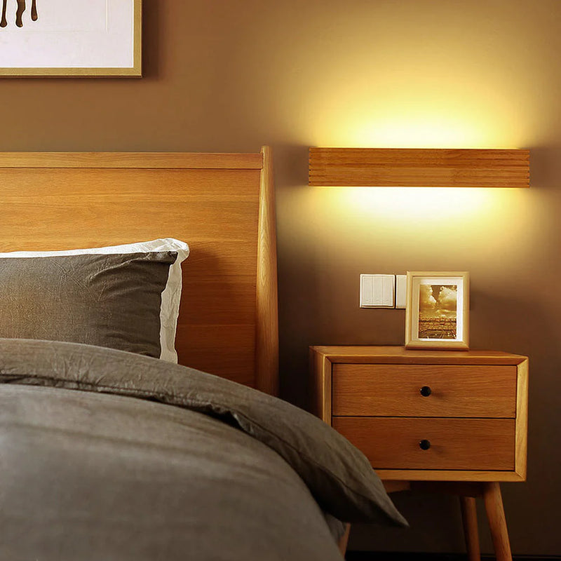 LumiWood – Moderne træ LED-væglampe