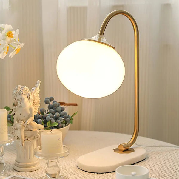 MallowGlow - Moderne bordlampe i skumfidusform til hyggelig belysning