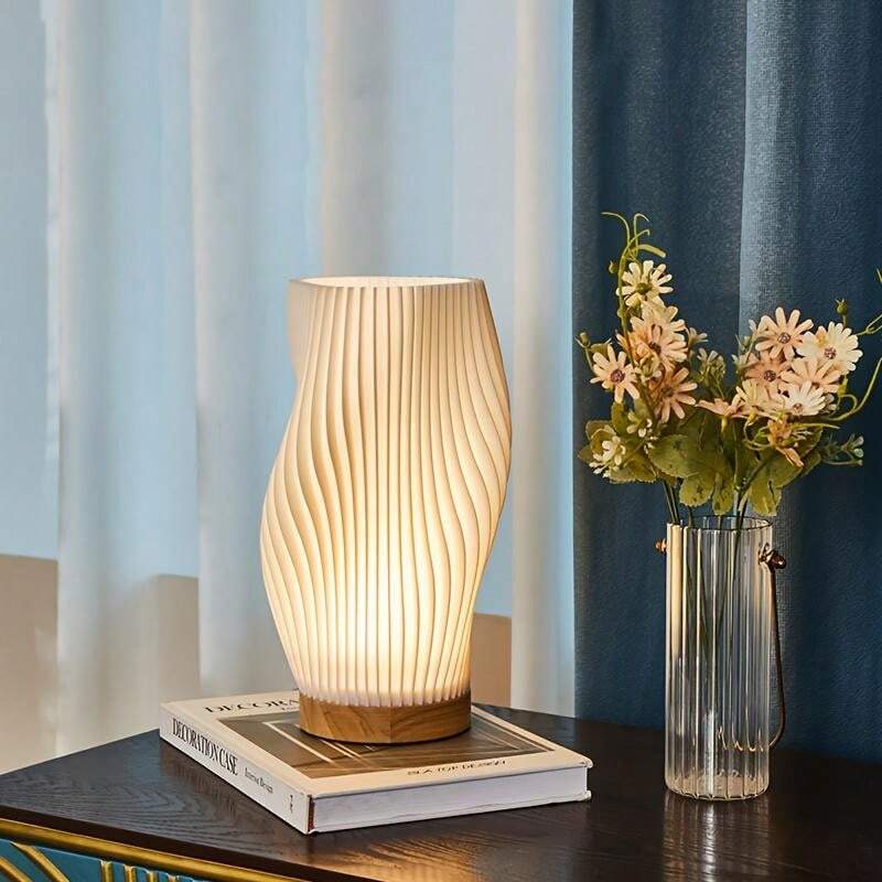 WaveLuxe - Elegant USB lampe med dobbelte lysskærme