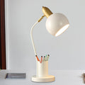 LumiSphere – Moderne kuppelformet natbordslampe med indbygget penholder til stilfuld organisering