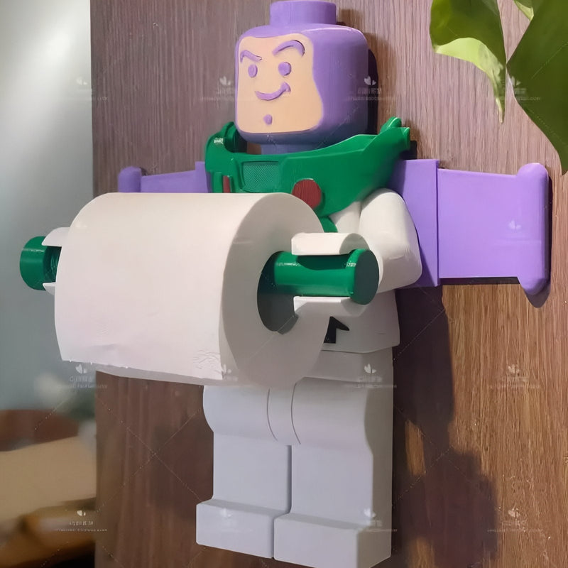 ToonMount - Karakterinspireret Vægmonteret Toiletpapirholder med et finurligt touch