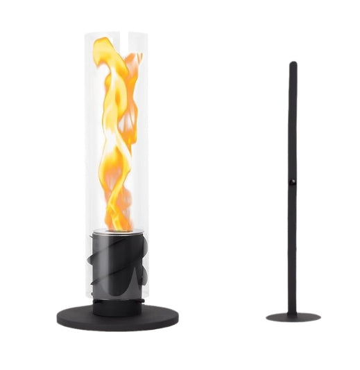 FlameGlow - Moderne bordpejs med justerbare flammer for hyggelig stemning