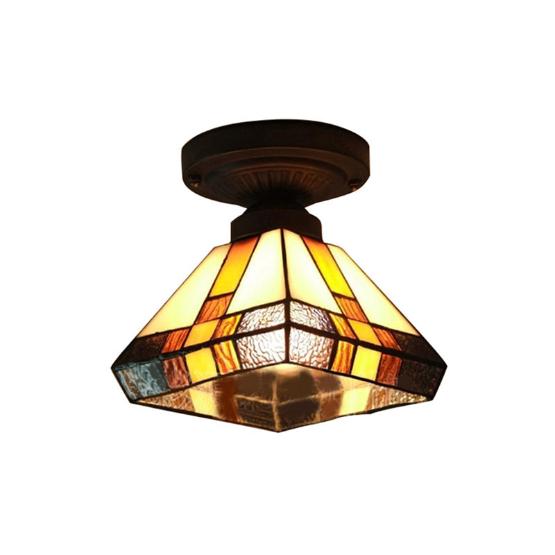 GleamAura - Vintage Inspireret Semi Flush Mount Loftslys