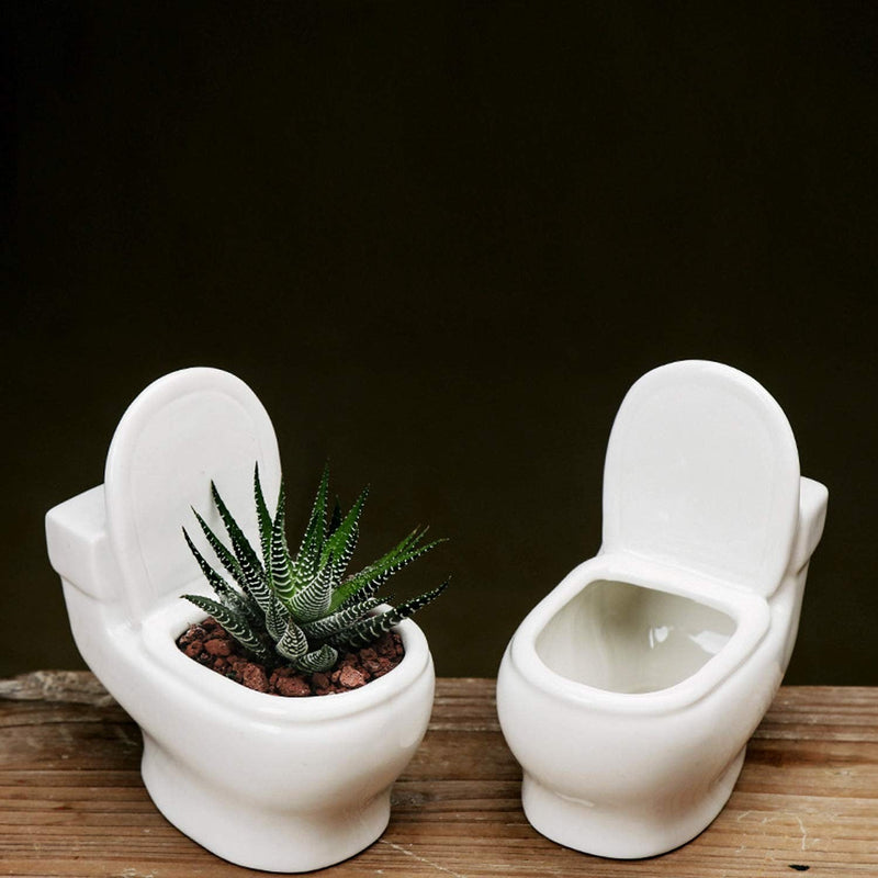 FloraFlush - Toiletformet plantekasse til kreativ indretning af hjemmet